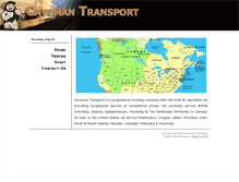 Tablet Screenshot of cavemantransport.com